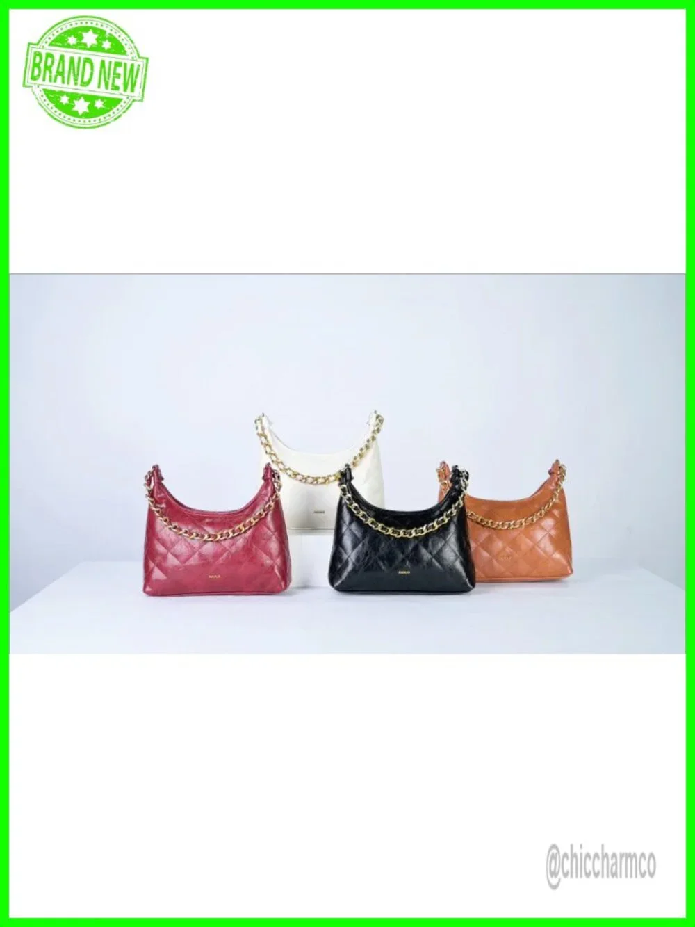 Vegan Leather Crescent Shoulder Bag Small Hobo Crossbody Purse